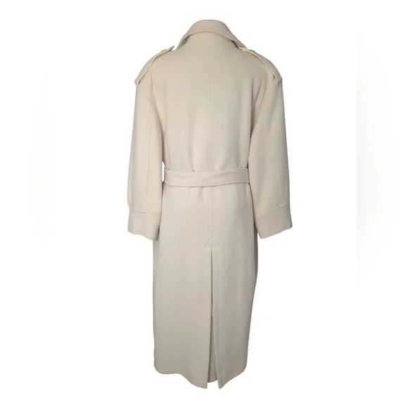 Harve Benard Cream Belted Coat - Picture 9 of 14